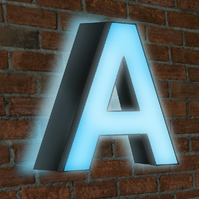 Channel Letter Front and Back Lit
